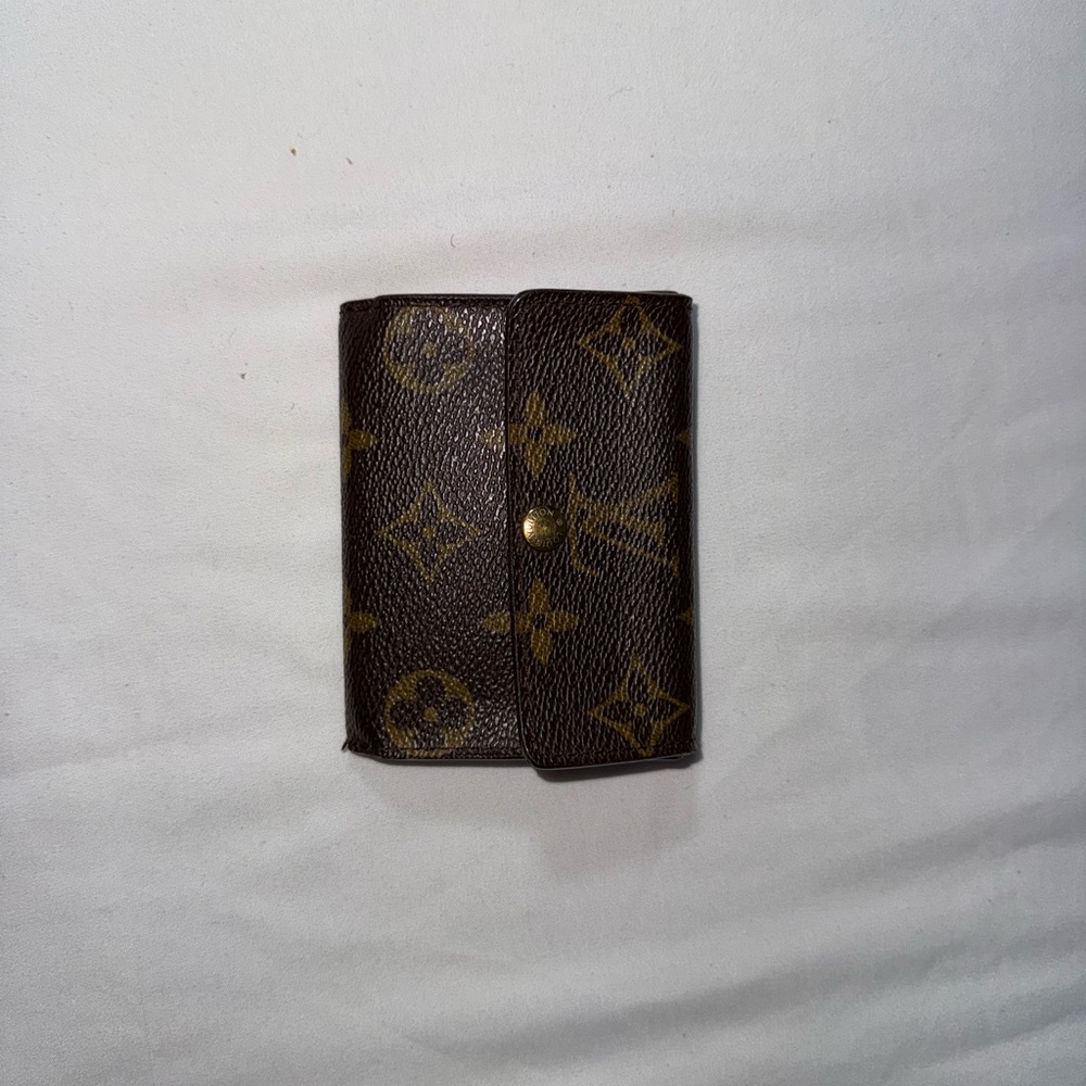 Louis Vuitton Brown and Gold Monogram Card Holder